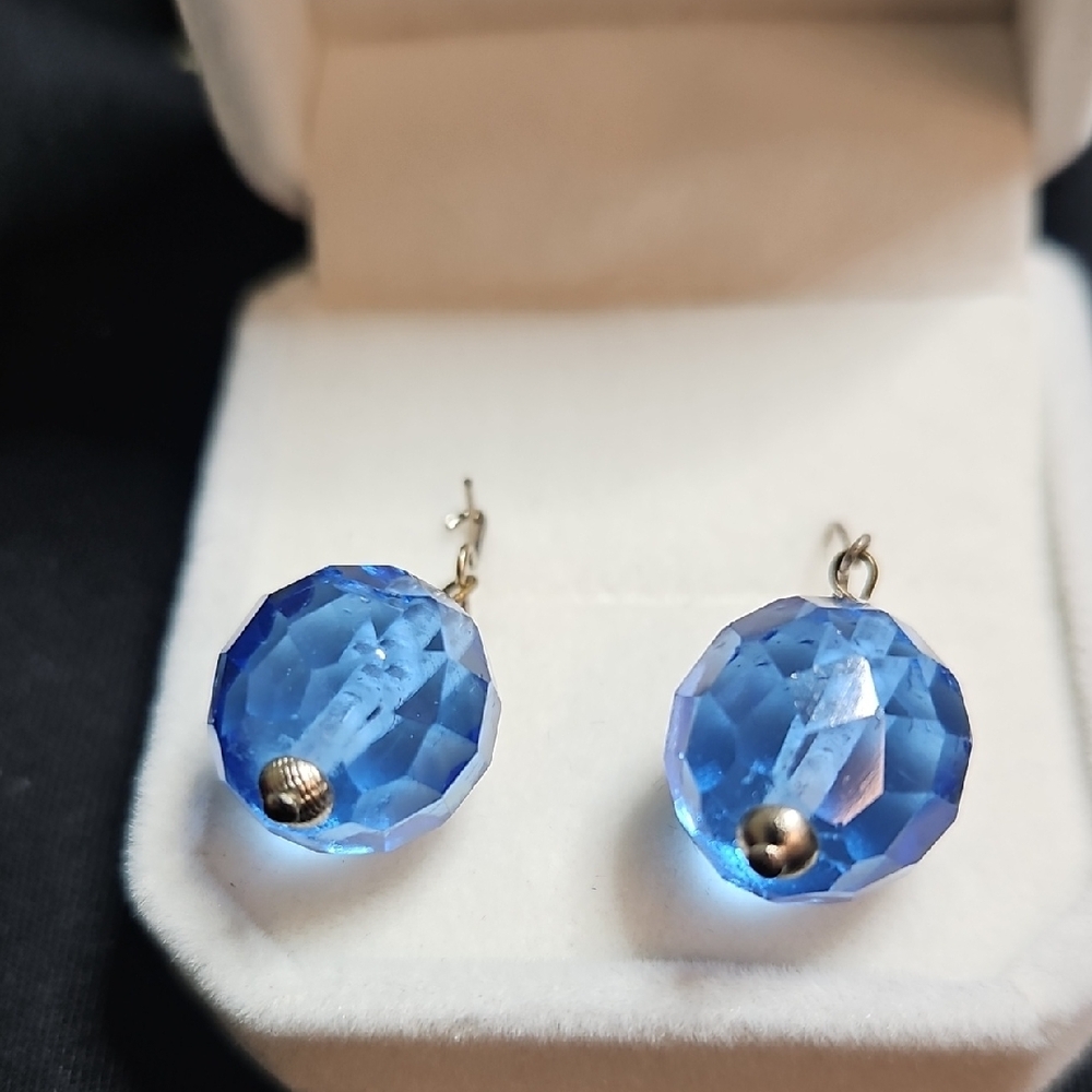 Source Unknown Radiant Blue Earrings - image 3